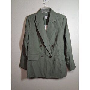 NWT A New Day Suit Jacket Blazer Business Casual Green Sz XS MSRP $40